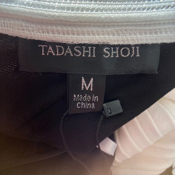 NWT Tadashi Shoji Tabora Off Shoulder Pintuck Jersey  Dress, size Medium - Picture 13 of 16